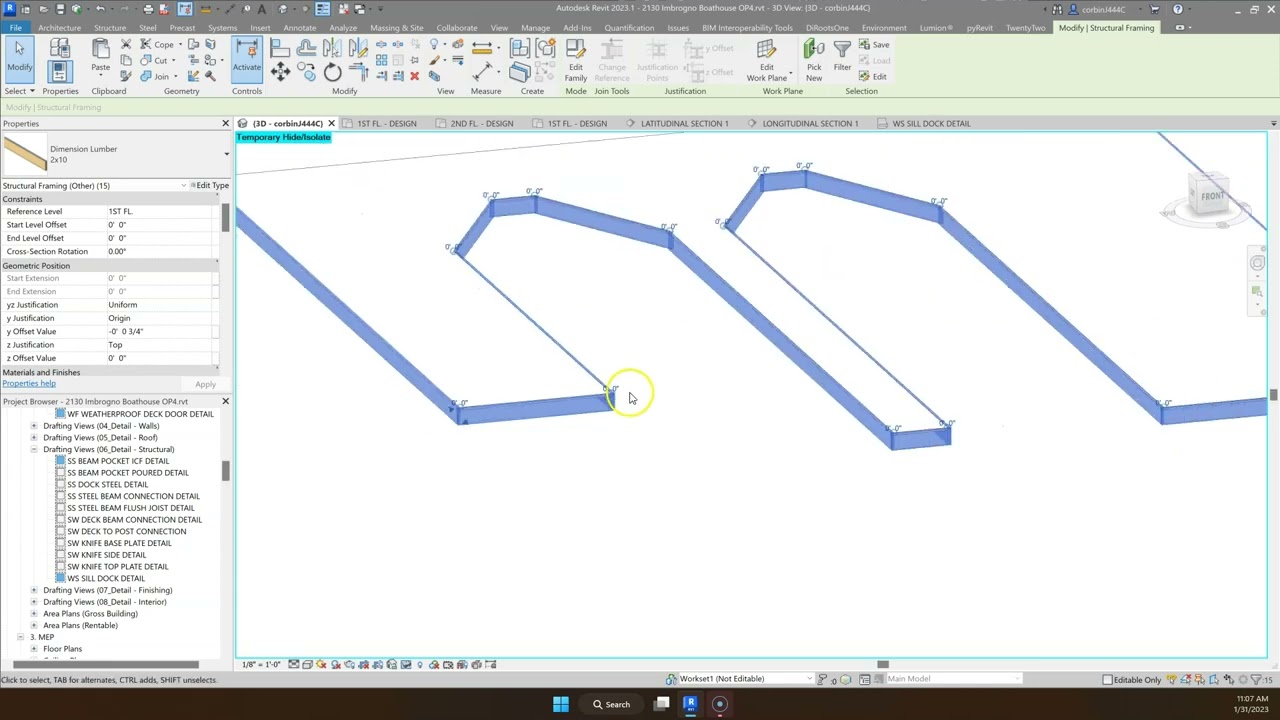 Revit Ribdeck Revit Tutorial - Creating Deck and Dock Fascia - Corbin Teaches