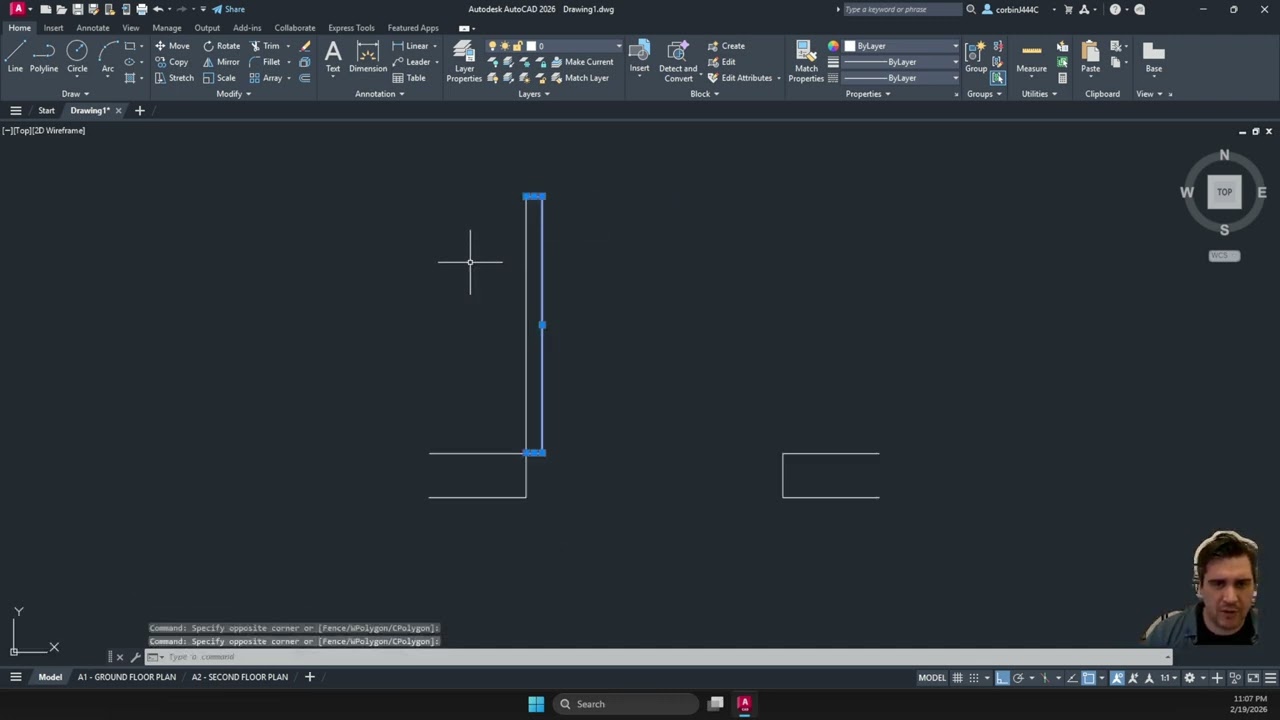 Scratch Autocad Draw a Door in AutoCAD from Scratch | Corbin Teaches
